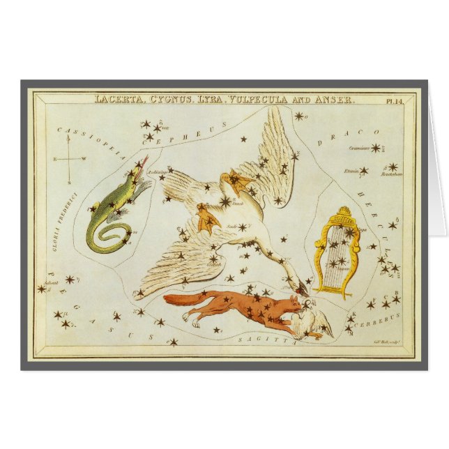Urania's Mirror, Vintage Astronomy Celestial Map (Front Horizontal)