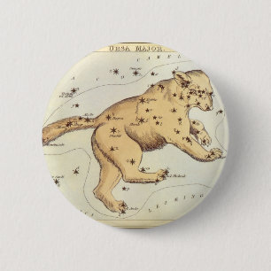 Urania's Mirror, Vintage Astronomy Celestial Map 2 Inch Round Button