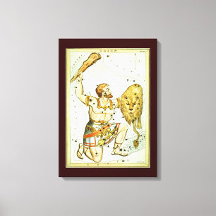Urania's Mirror, Vintage Astronomy Celestial Map Canvas Print