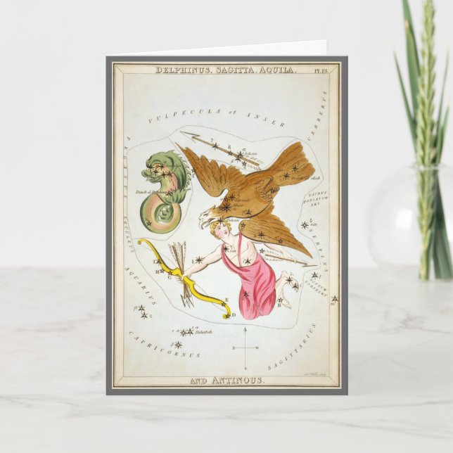 Urania's Mirror, Vintage Astronomy Celestial Map Card (Front)