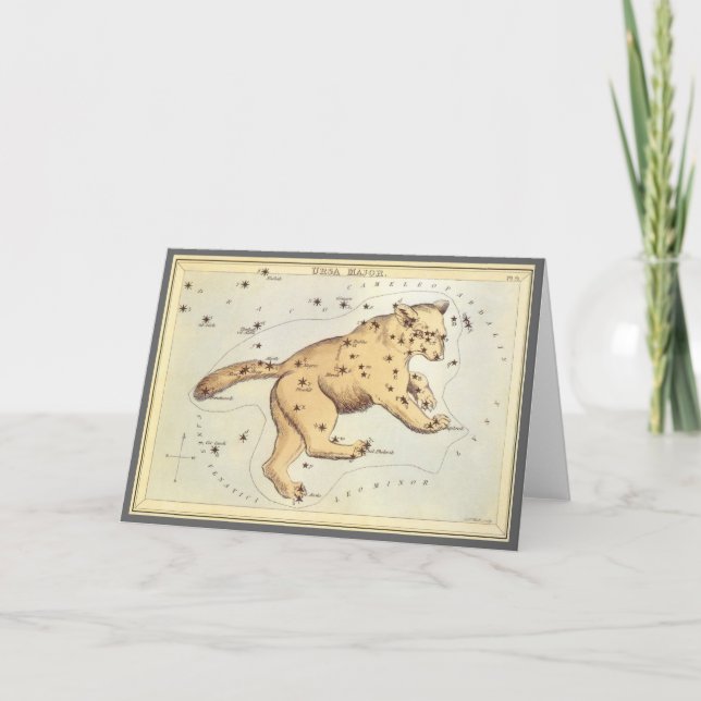 Urania's Mirror, Vintage Astronomy Celestial Map Card (Front)