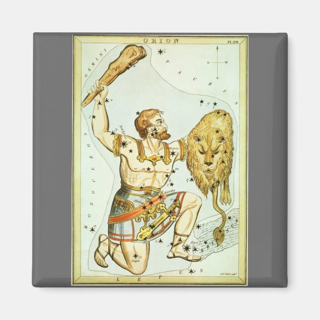 Urania's Mirror, Vintage Astronomy Celestial Map Magnet (Front)