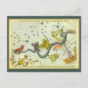 Urania's Mirror, Vintage Astronomy Celestial Map Postcard