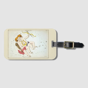 Urania's Mirror, Vintage Gemini Constellation Luggage Tag