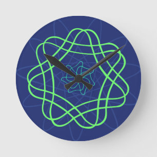 Uranium Glow large scale design Round Clock