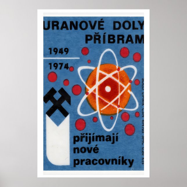 Uranium Mining - Matchbox Print - Czech Wall Art (Front)
