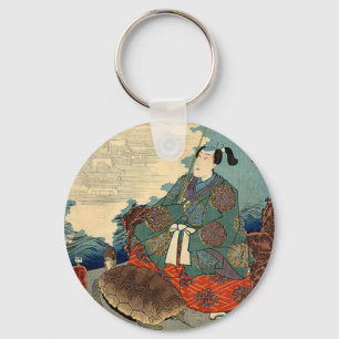 Urashima Taro and the Turtle Japanese Fairy Tale Keychain