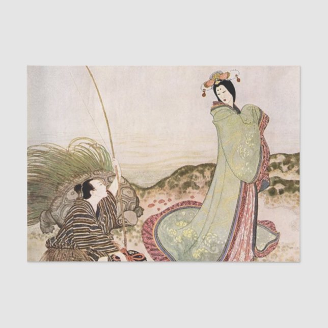 “Urashima Taro” by Edmund Dulac Tissue Paper (Front)