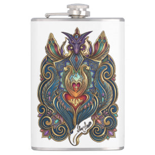 Urban 3D Mythic Soul Vinyl Wrapped Flask