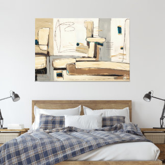 Urban Abstraction in Neutral Tons Canvas Print