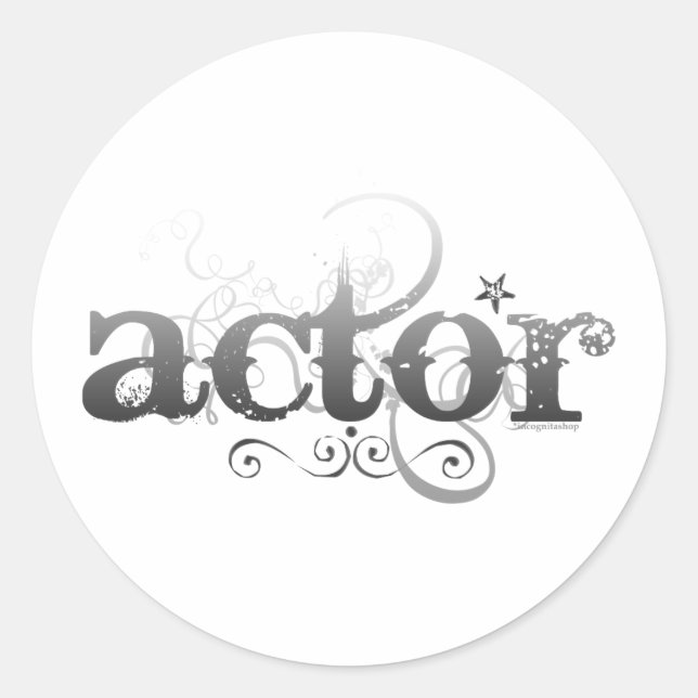 Urban Actor Classic Round Sticker (Front)