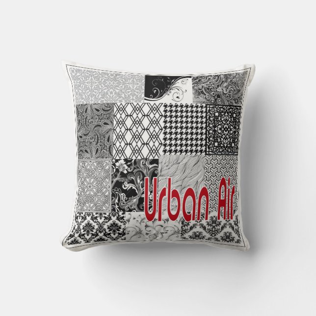 Urban Air  Throw Pillow (Front)