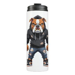 Urban Alpha Bulldog – Street Style Mascot  Thermal Tumbler