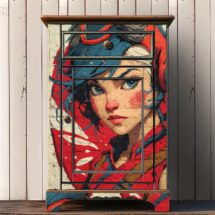 Urban Anime Street Art Graffiti Brick Upcycle Tissue Paper