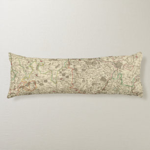 Urban areas of France 2 Body Pillow