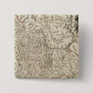 Urban areas of France 3 2 Inch Square Button