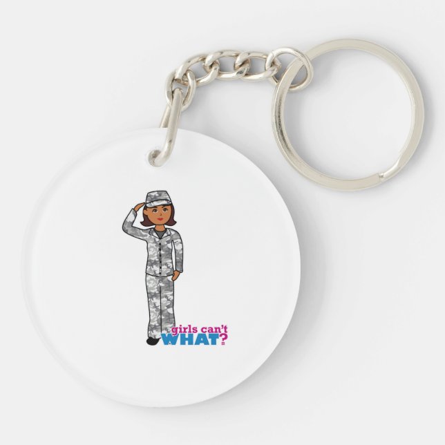 Urban Army Girl Keychain (Back)