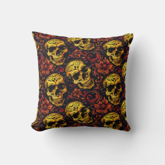 Urban Art Skull Pillow Design, Cojín B48