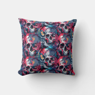 Urban Art Skull Pillow Design, Cojín C44