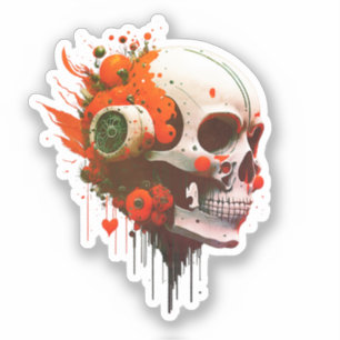 Urban Art with a Cool Dynamic Edge - Bold Skull