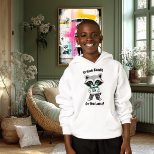 Urban Bandit Hoodie - Streetwise Raccoon 
