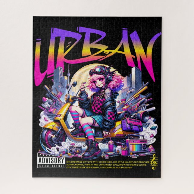  URBAN BEAT: City Pulse Unleashed Jigsaw Puzzle (Vertical)