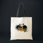 urban bike-art graphic illustration tote bag<br><div class="desc">A cool graffiti style bike digital illustration. You can use the 'customize it' button to change the red background colour</div>