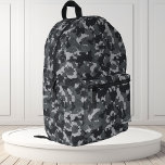 Urban Black Grey Camouflage Camo Printed Backpack<br><div class="desc">This design may be personalized by choosing the customize option to add text or make other changes. If this product has the option to transfer the design to another item, please make sure to adjust the design to fit if needed. Contact me at colorflowcreations@gmail.com if you wish to have this...</div>