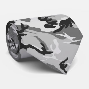 Urban Black & Grey Camouflage Tie
