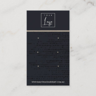 URBAN BLACK KRAFT DOTS 3 STUD EARRING DISPLAY CARD