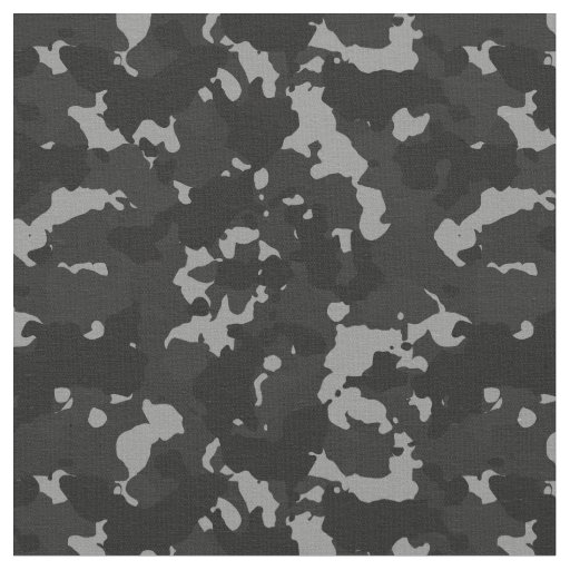 Urban Black White Camouflage Camo Military Fabric | Zazzle.ca