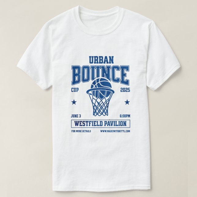Urban Bounce Cup 2025 Basketball Event T-Shirt (Design devant)