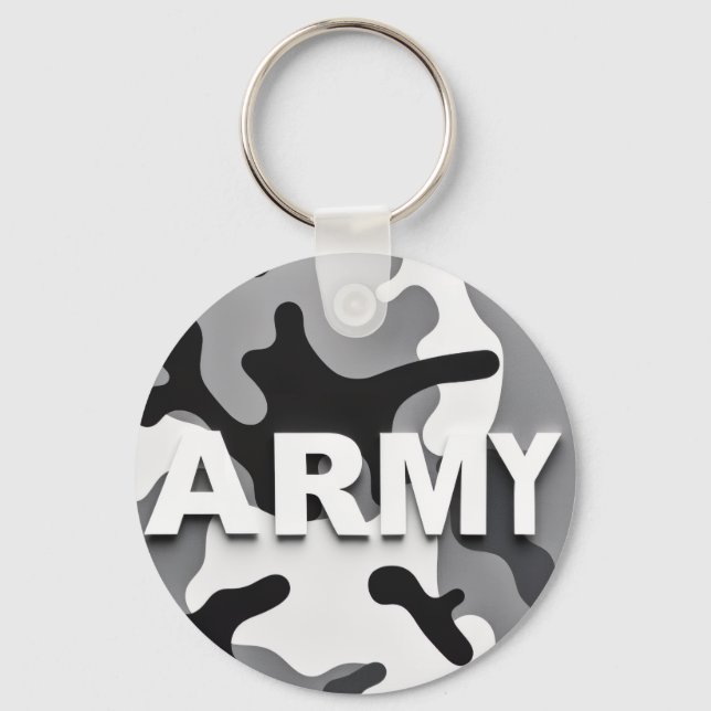 Urban Camo Army Keychain (Front)