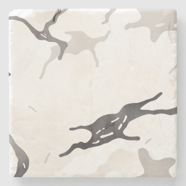 Urban camo stone coaster (Front)