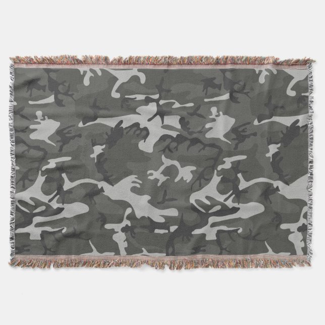 Urban Camo Throw Blanket (Front)