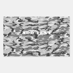 Urban Camouflage - Black & Grey Sticker