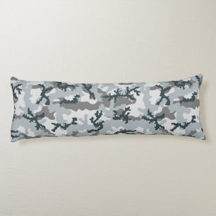 Urban camouflage body pillow