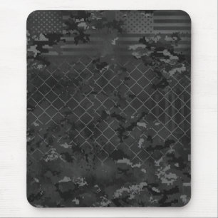 Urban Camouflage Dark and Grey Mouse Pad