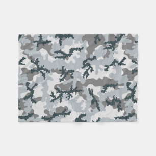 Urban camouflage fleece blanket