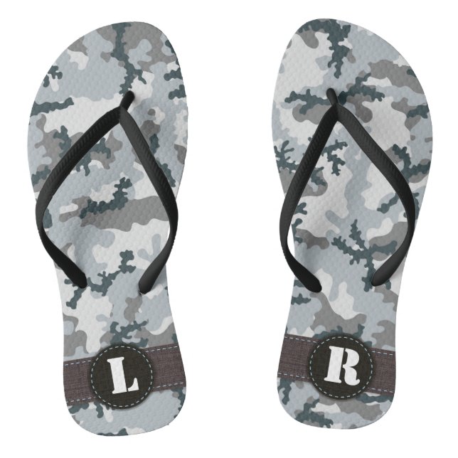 Urban camouflage flip flops (Footbed)