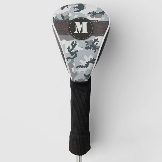 Urban camouflage golf head cover (Front)