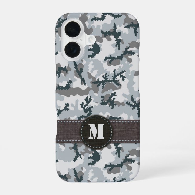 Urban Camouflage iPhone 16 Case (Back)
