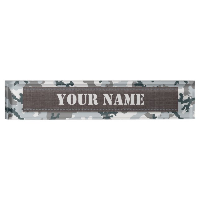 Urban camouflage nameplate (Front)