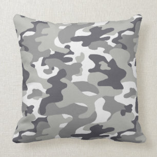 Urban Camouflage Pattern Throw Pillow