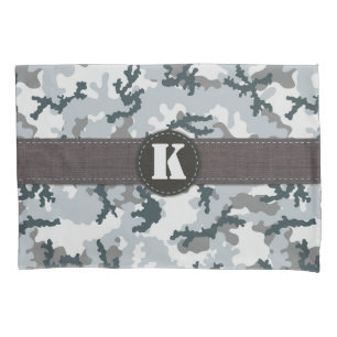 Urban camouflage pillowcase