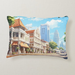 Urban Charm: Iconic City Alleys #6 Accent Pillow