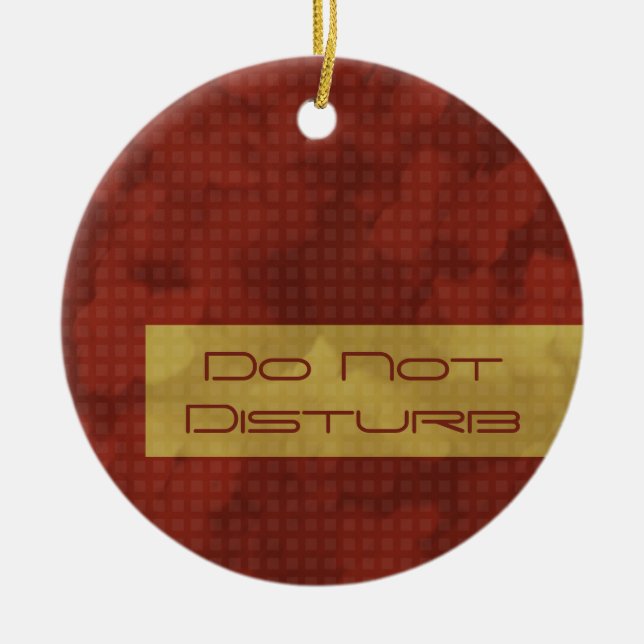 Urban Chic Do Not Disturb Ornament (Front)