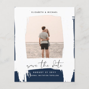 Urban Chic Minimalist PHOTO Save The Dates BUDGET Flyer