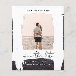 Urban Chic Minimalist PHOTO Save The Dates BUDGET Flyer