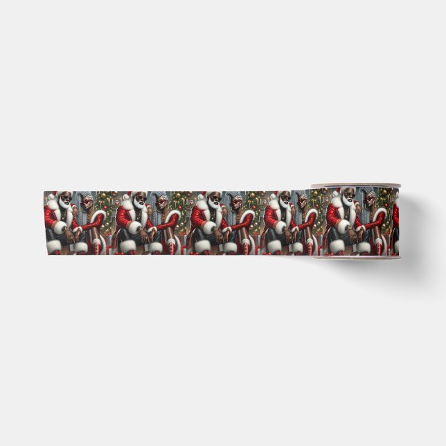 Urban Chic Santa  Satin Ribbon (Front)
